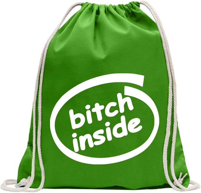 Amazon Co Jp おならの中の雌犬 Kiwistar Bitch Inside Slut ジムバッグ楽しいバックパックスポーツバッグgymsackコットンひも付き ファッション