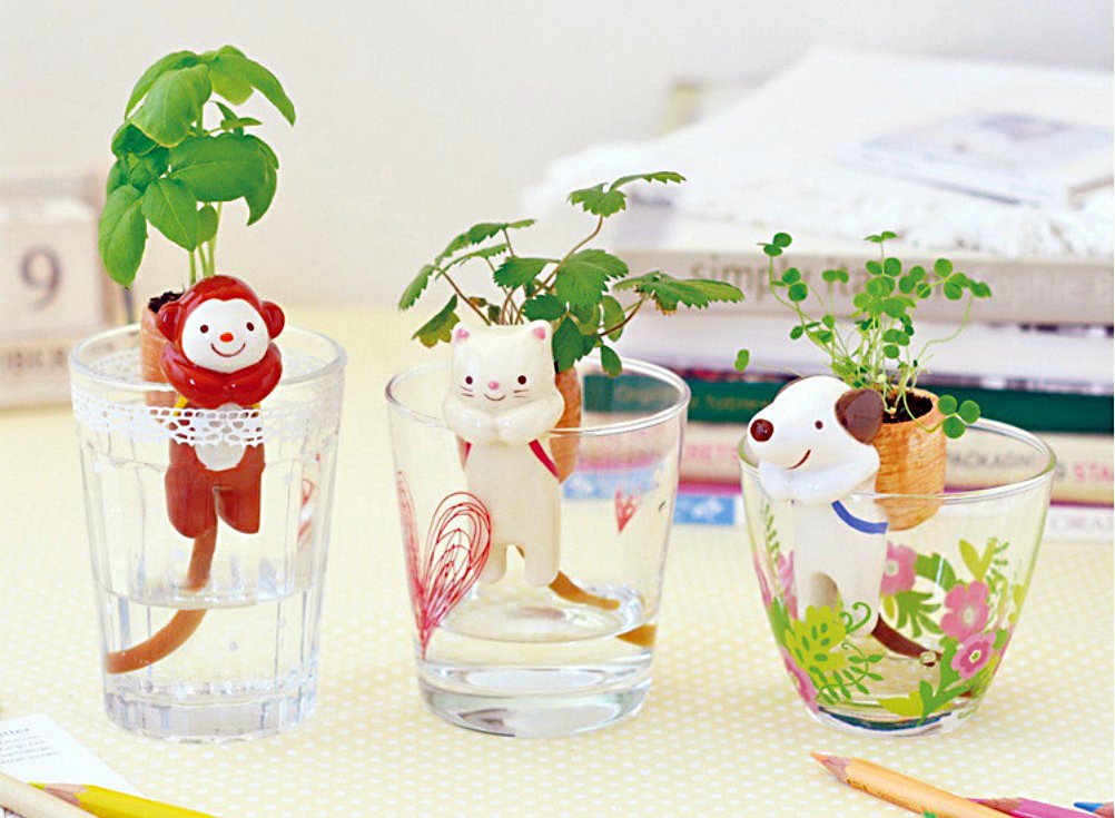 Self-watering Plant Holder Tail Planters Animal Cat Dog and Monkey