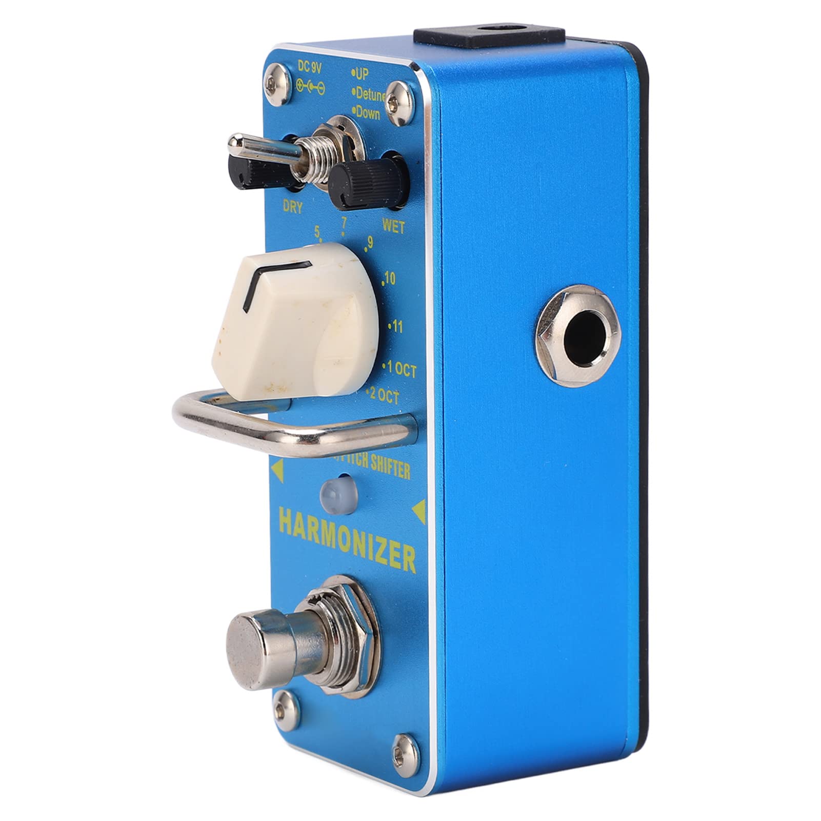 Fafeicy Pedale Effetto Pitch Shifter, Pedale per Chitarra Elettrica Metal Blue con True Bypass e 3 modalità per Musicisti