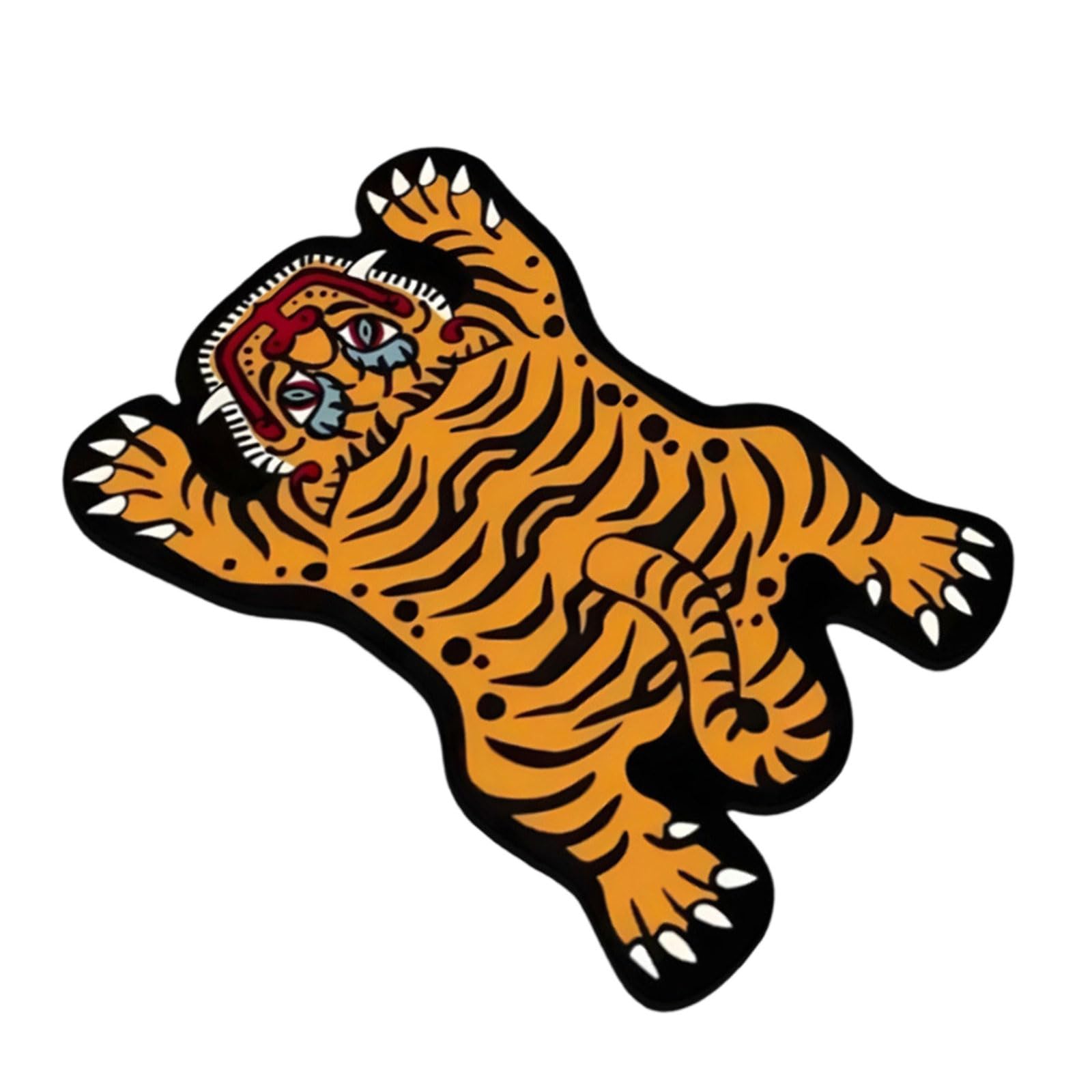 ZEPFJHE Quickly Dry Diatom Mud Bathroom Mat Rubber Backed Rug for Bathroom Door Toilet Carpet Water Absorbent Kitchen Cartoon Animal Floor