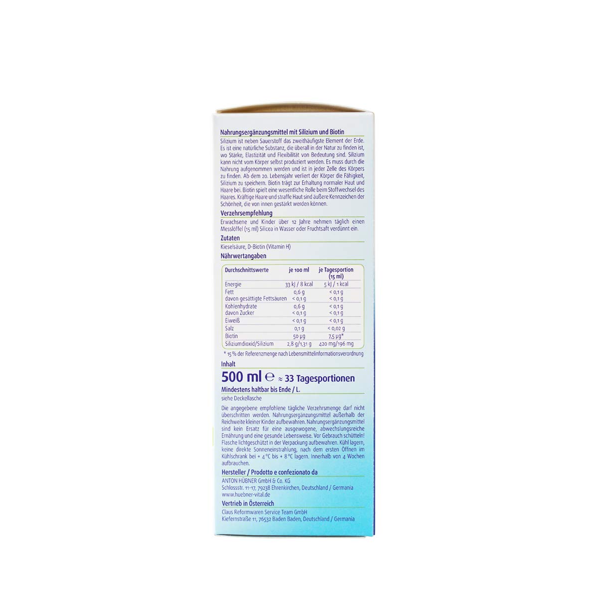 Ki Group 32763 Hubner Silicea Original Plus
