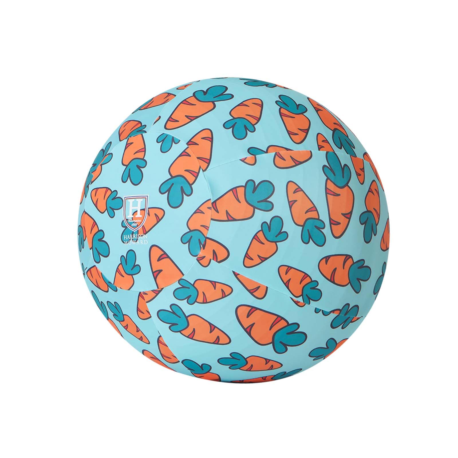 Harrison Howard Howdy Bally Horse Playball Covers Mega Ball Cover for Equine Use - Exclusive Fun Patterns - Protective Carrot Print 40"