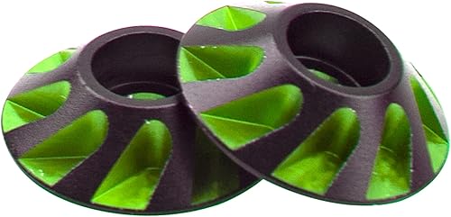 Miniatura 2 de HIRCQOO - 2 botones de ala RC 18 de metal RC para botones de ala trasera OD de 0.591in, compatible con HPI HSP Redcat Traxxas Axial Himoto 18 RC