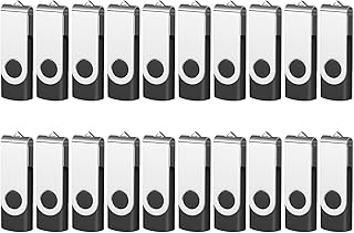 ARETOP USB Flash Drive 50 Pack,with Easy-Storage Bag Pen Drive Gig Stick Memory Stick USB2.0 Pendrive 1GB Thumb Drives for Date Storage (1G, Mixcolors-50pack)