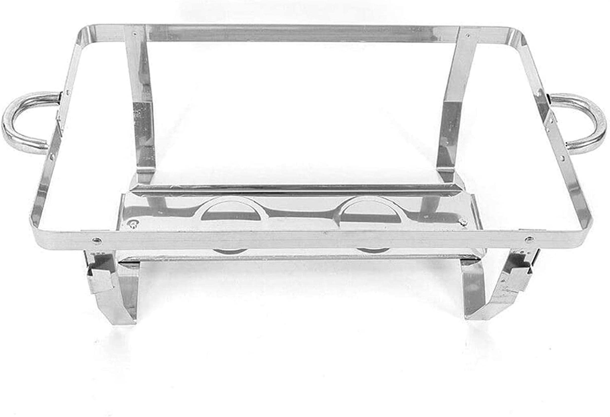Chafing Dish in Acciaio Inox,Set di Chafing Dish Scaldavivande A Buffet,con Teglie per Alimenti E Porta-Combustibile,Set Professionale Scaldavivande per Catering A Buf