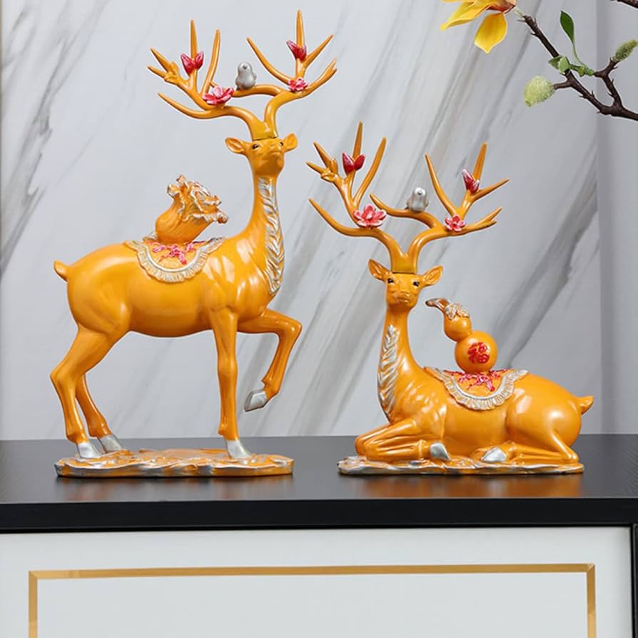 Amazon.co.jp: 北欧の工芸品 鹿 2匹セット タイプ おきもの 置き物 Amazon.co.jp: 北欧の工芸品 鹿 2匹セット タイプ おきもの 置き物