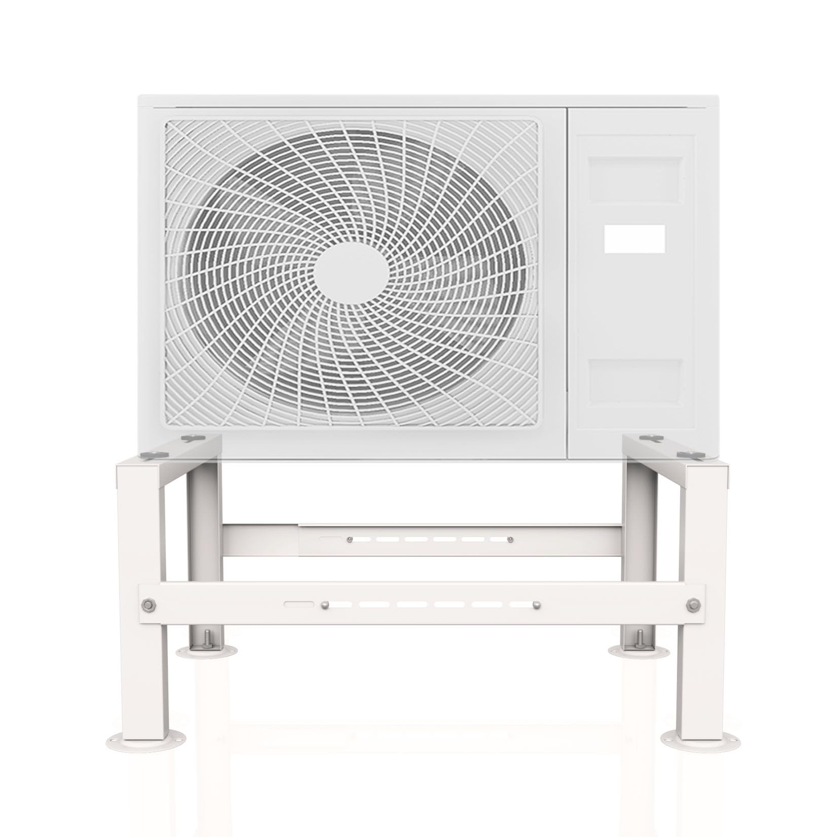 OXBZKMY Mini Split Stand, Adjustable Mini Split Ground Stand for 9,000-60,000 BTU Ductless Air Conditioners Heat Pump, Heavy Duty Anti-Vibration AC