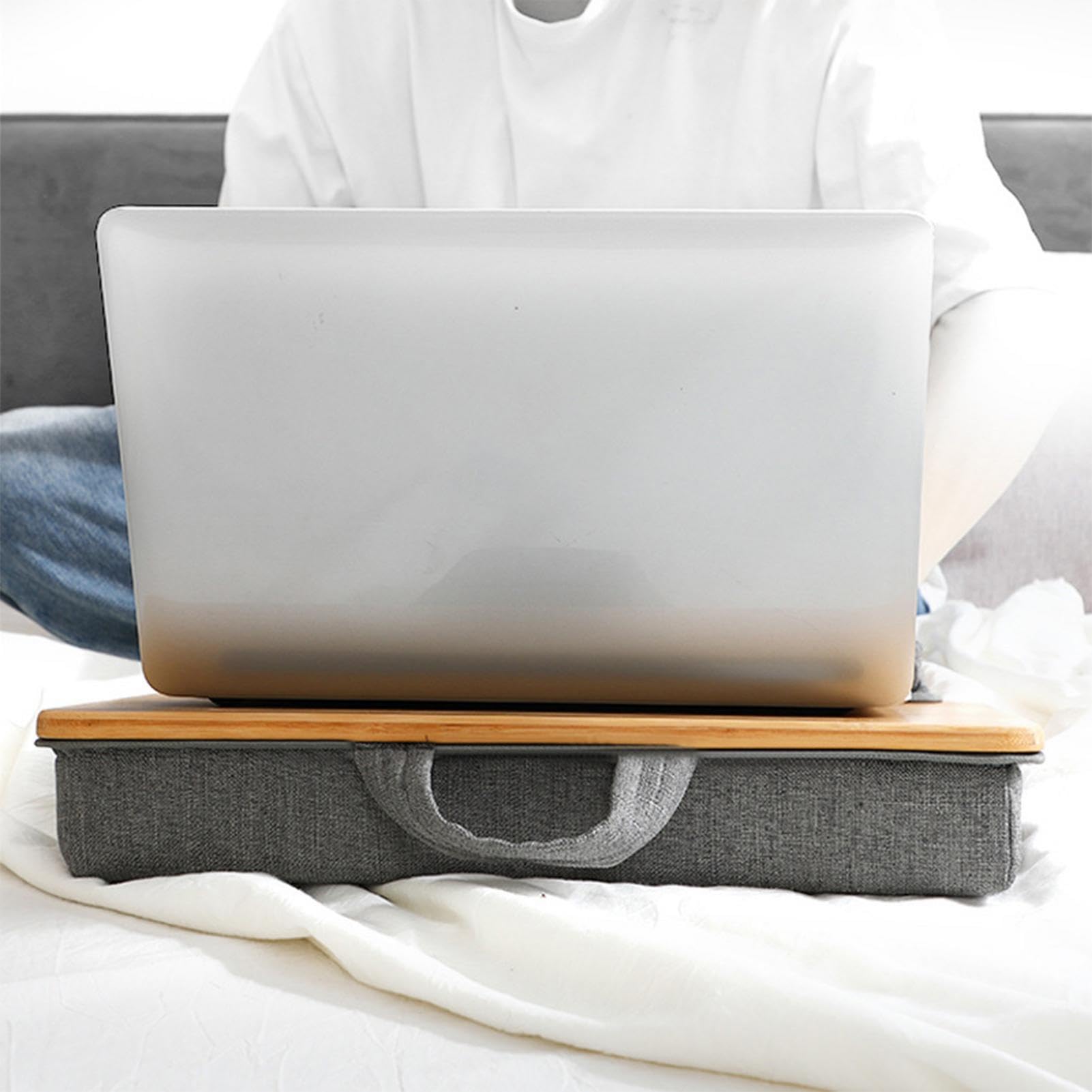 Supporto per tablet da scrivania, supporto per tablet per laptop, supporto da scrivania per computer portatile con supporto da polso, supporto per computer ergonomico, tavolo portatile