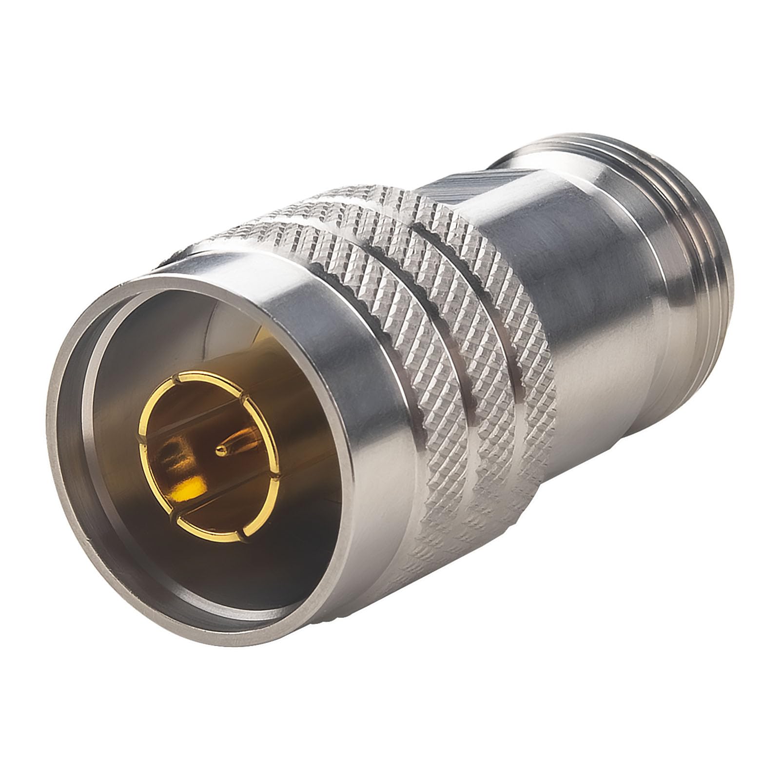 Onelinkmore Precision N Type Quick Push Test Adapter – Stainless Steel N Male (Push-On) to N Female Connector Saver DC-18GHz Low VSWR for VNA, Lab