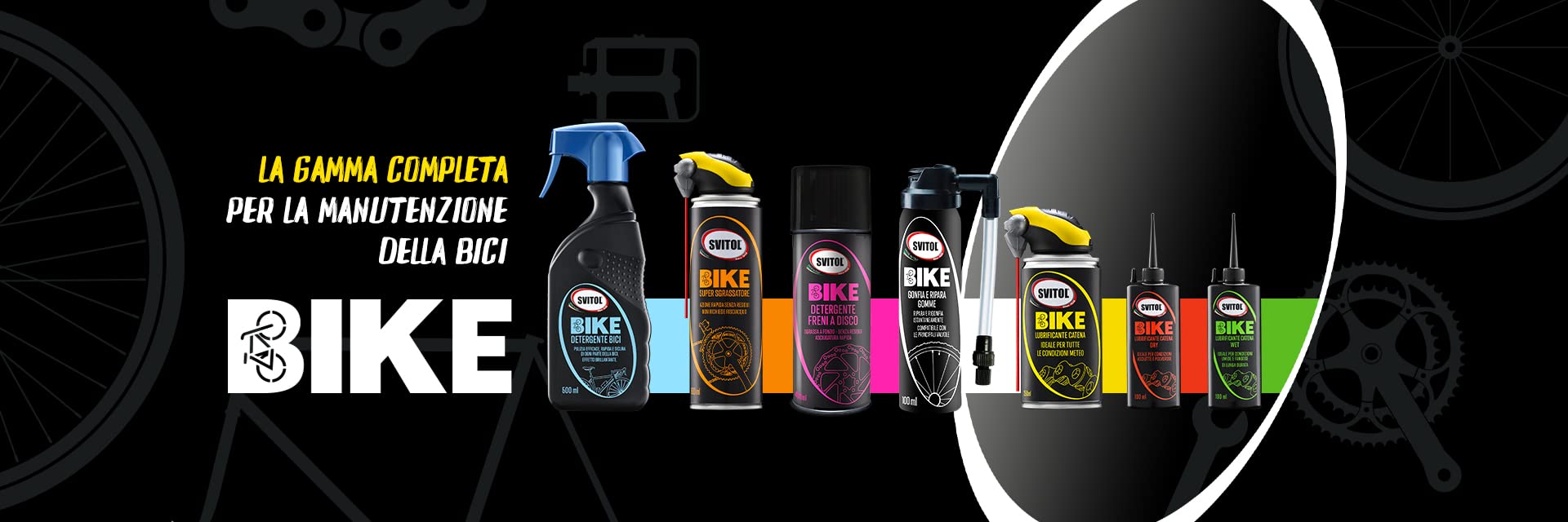 SVITOL Kit Manutenzione Bici, Speciale Giro d'Italia, Detergente, Lubrificante, Sgrassatore e Panno in Microfibra