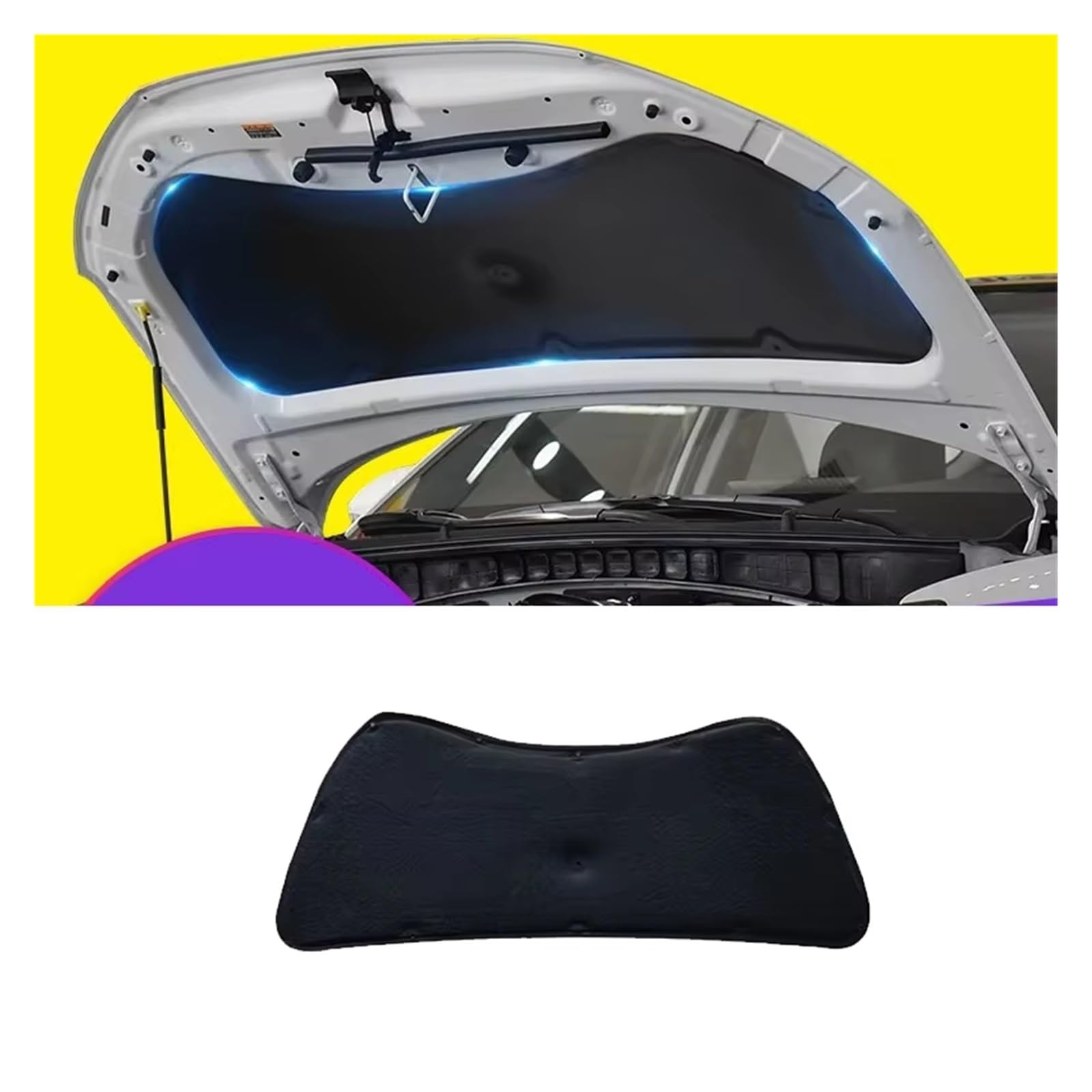 Wärmedämmmatte für Motorraum Für Hyundai Für Tucson TL 2016 ~ 2021 2017 2018 2019 2020 Auto Front haube linin Motor Wärmedämmung schalldichte Baumwolle(Aluminum foil)