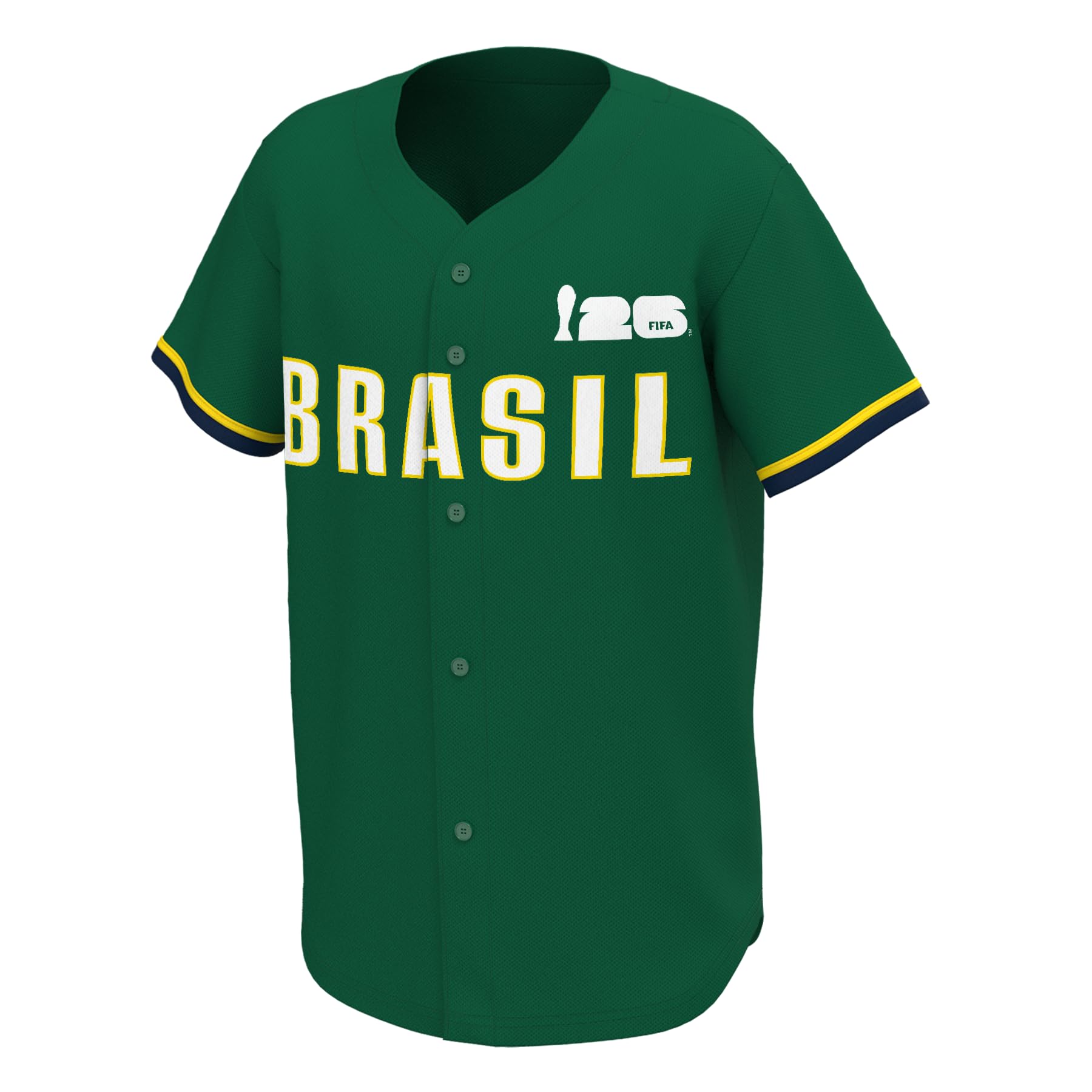 Outerstuff FIFA World Cup 2026 Mens Short Sleeve Button Front Baseball Jersey - 5