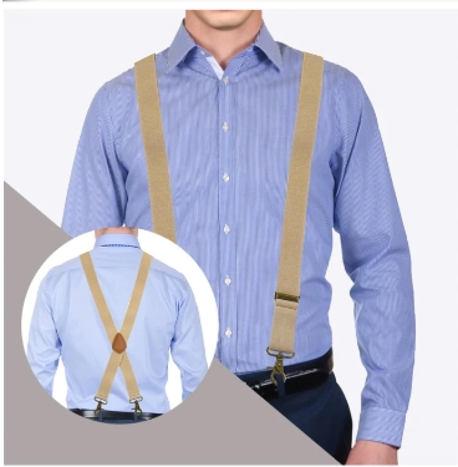 Hosenträger Suspender Männer Retro Elastische Hosenträger Haken Schnalle Strap 4 Clips Sling Hosenträger Einstellbar Breite Männliche Hosenträger