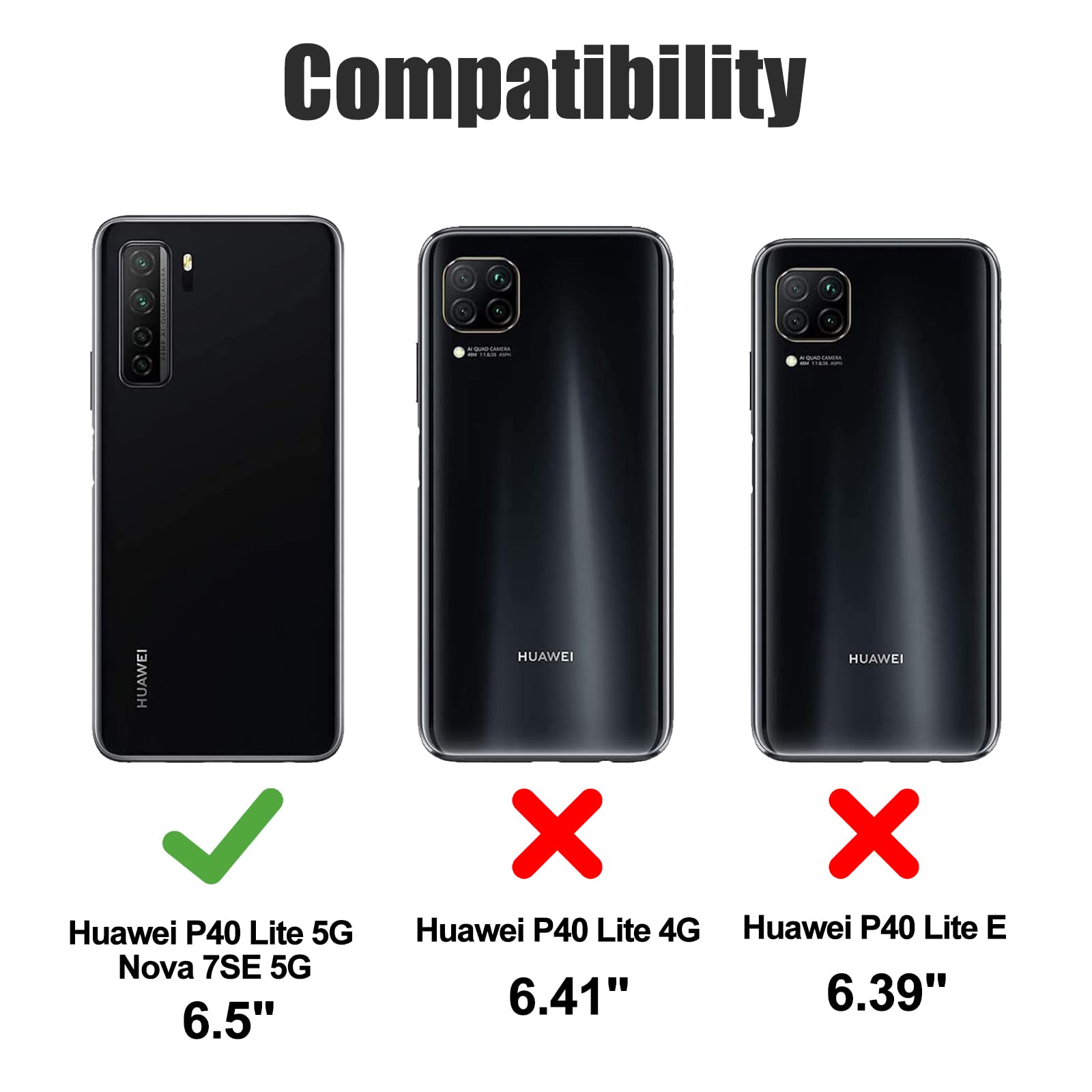 Bravoday Custodia Portafoglio Con Supporto Per Huawei P40 - Pelle PU Con Slot Carte E Chiusura Magnetica (Blu)