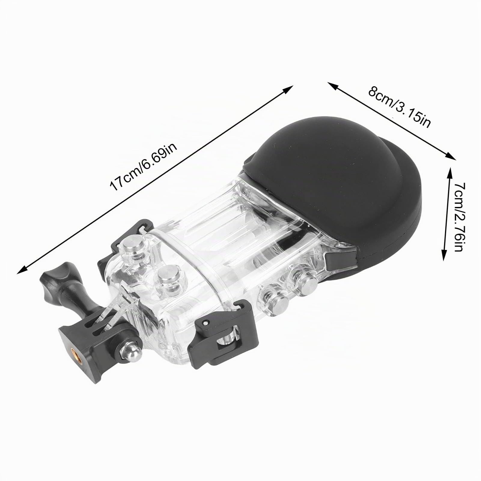 Carcasa Impermeable, IPX8 Protectora para Buceo Submarino 50M con Accesorios de Soporte para Cámara Deportiva