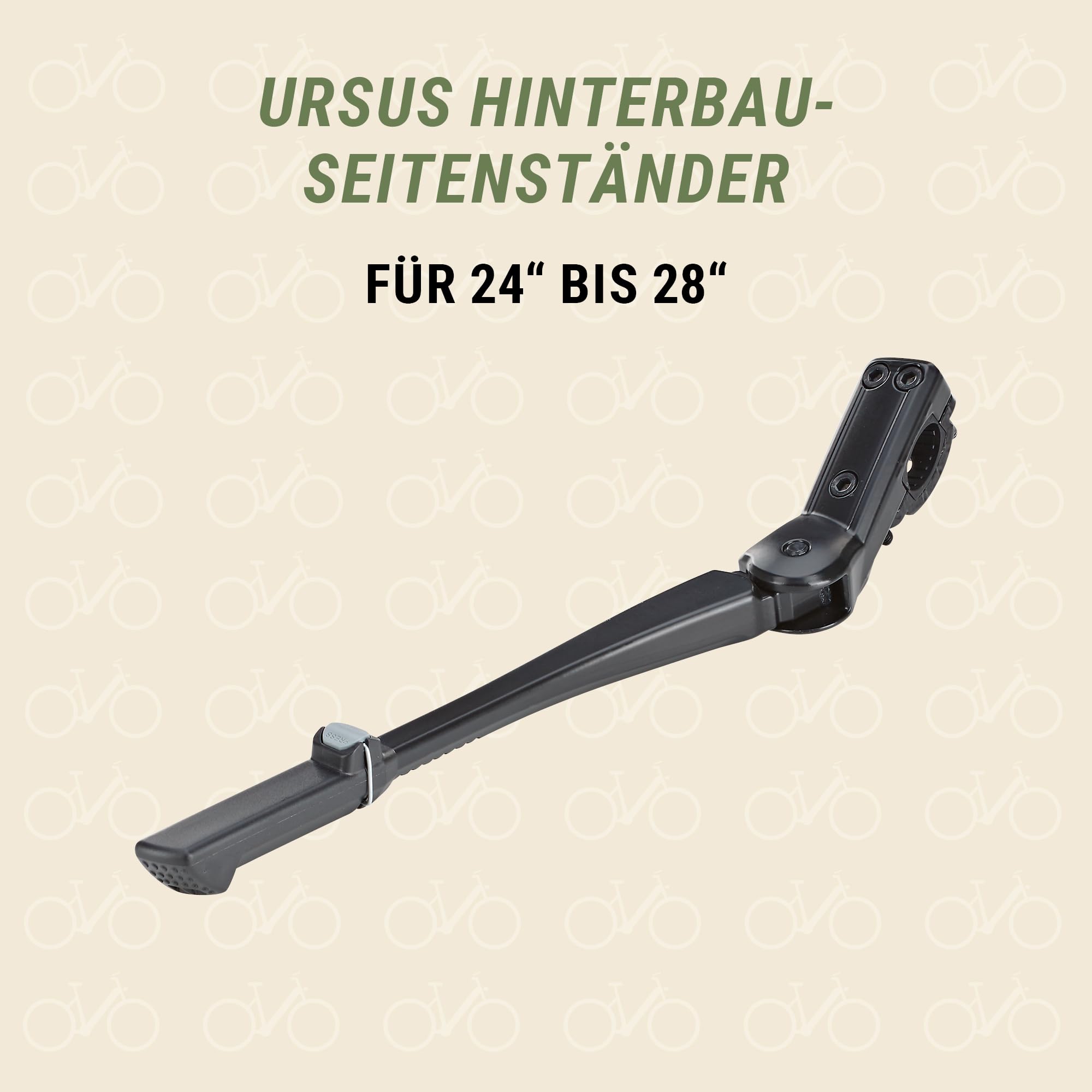Prophete Fahrradständer, Hinterbauständer, für 24