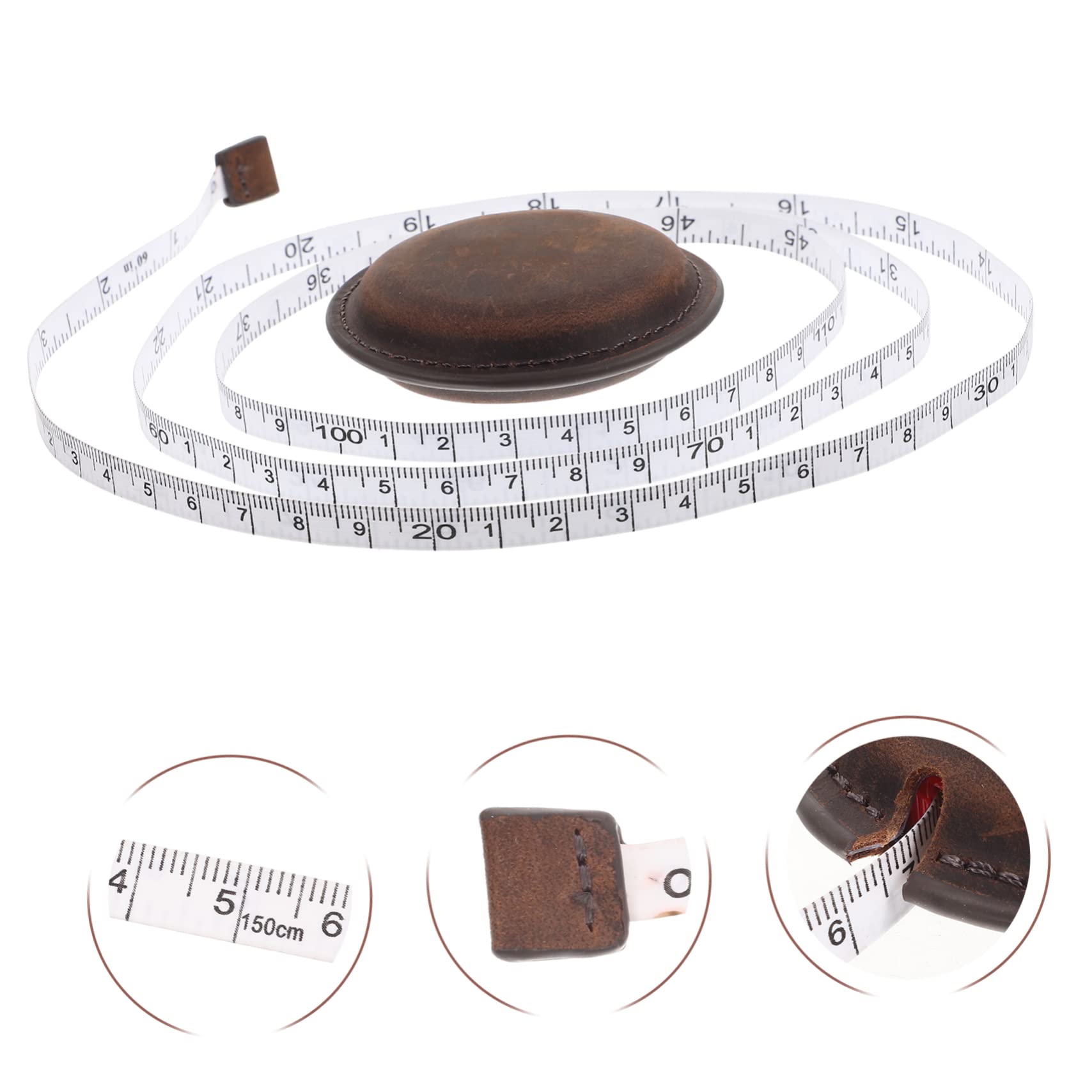 Lurrose 4piezas Cinta Métrica Vintage Portátil Para Costura Herramienta De Medición Ligera y Flexible Para Uso Doméstico y Confección