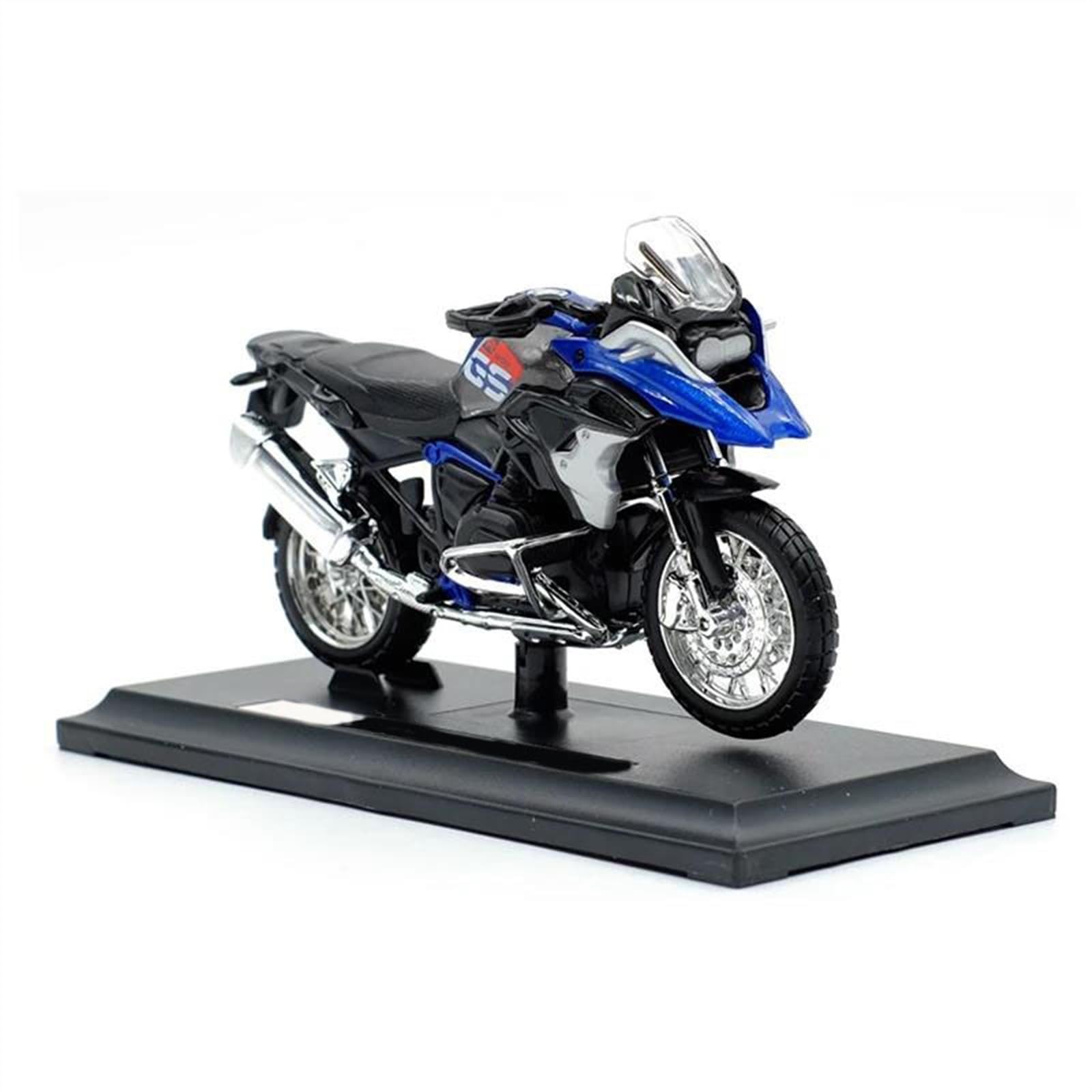 Modello in Scala per BMW R1200 GS 2017 1:18 Diecast in Metallo Modello di Motocicletta Moto da Collezione