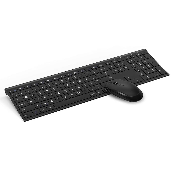 Buy Wireless USB Keyboard and Mouse Combo, 2.4G Full Size Cordless