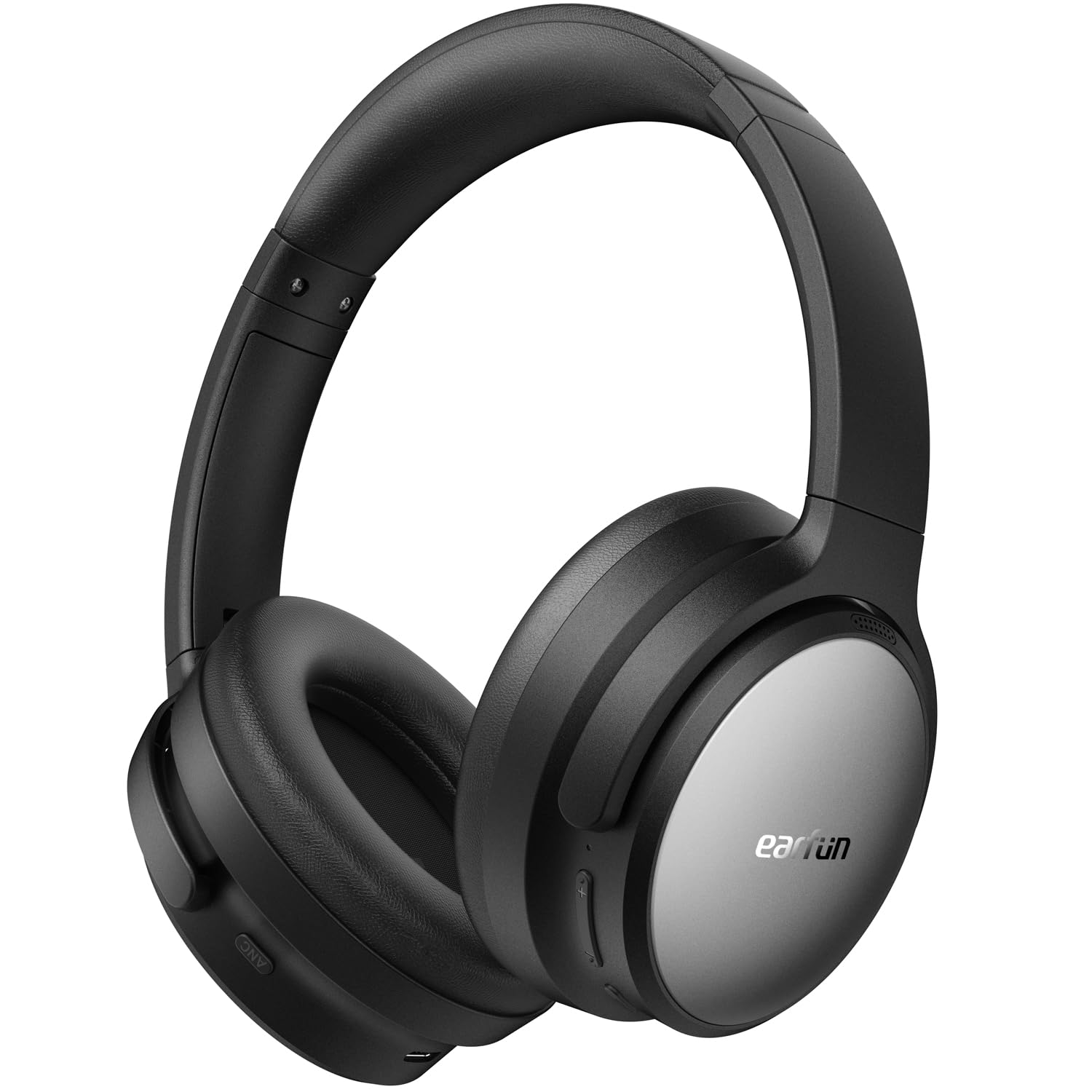 EarFun Tune Pro Casque Bluetooth sans Fil, Casque Réduction Active de Bruit | Hi-Res Audio, Double Haut-Parleur, Autonomie 120 H, Basses Profondes, Bluetooth 5.4, Personnalisation Via App, Noir
