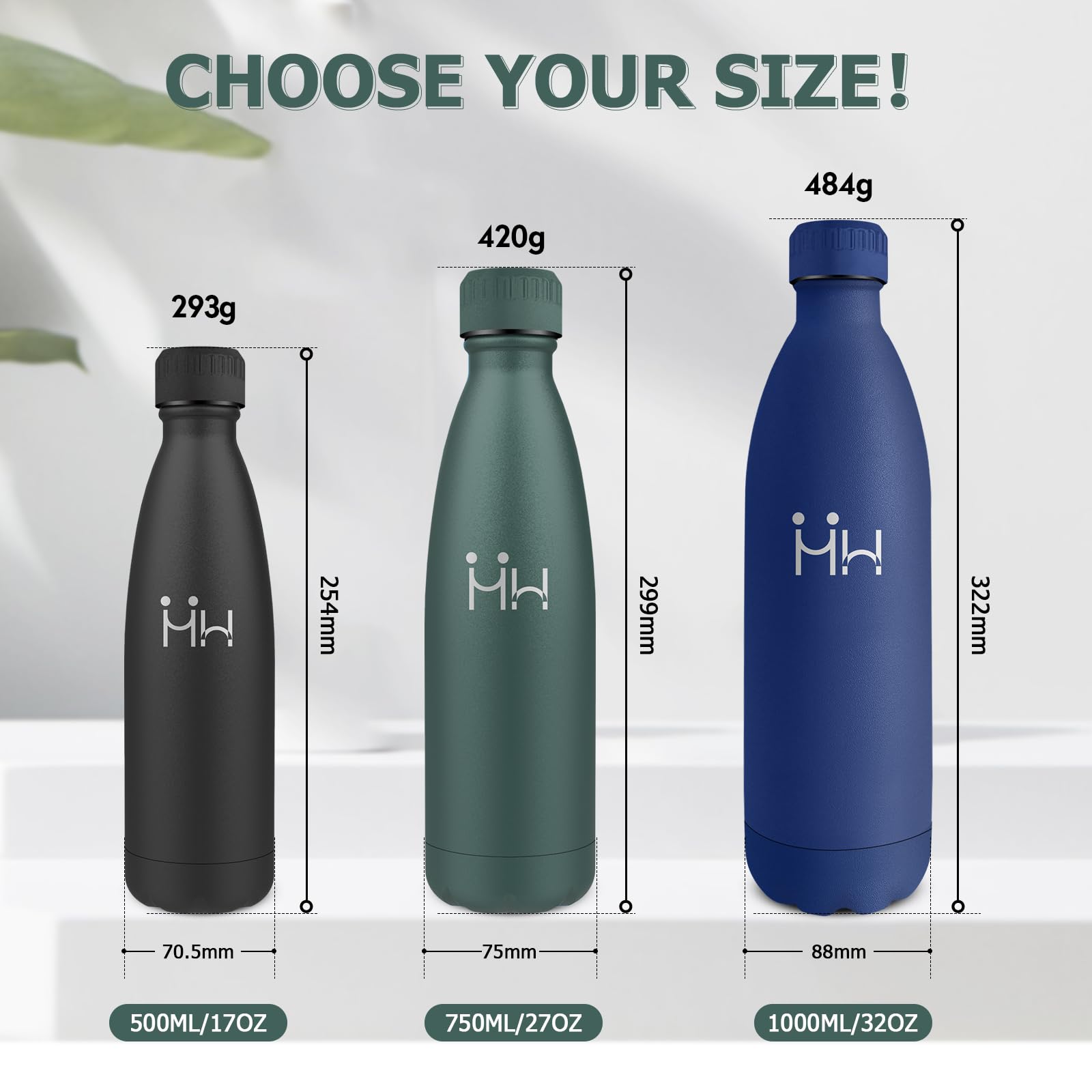 Original Bottle - Gourde Isotherme Réutilisable En Acier Inox - Sans