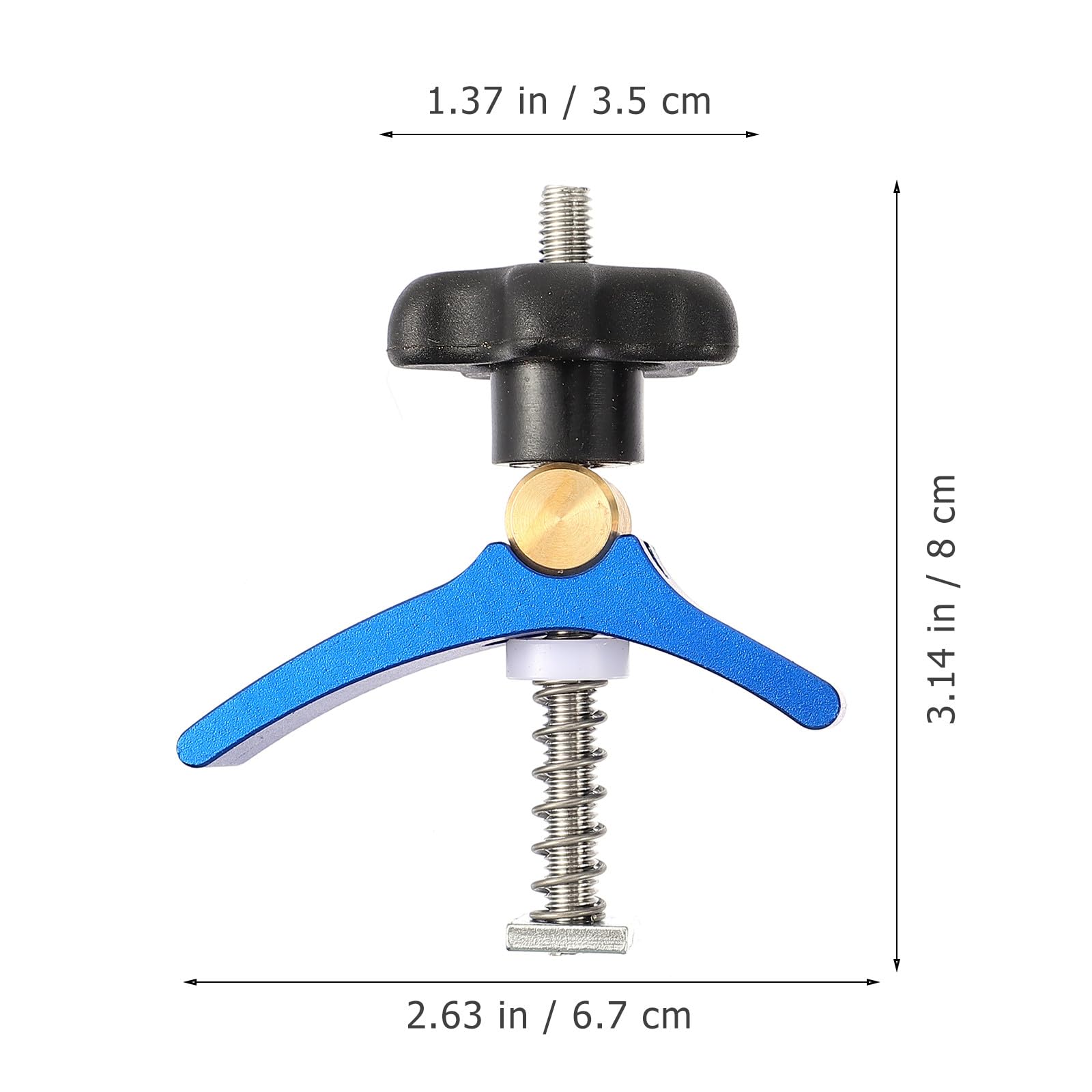 Tofficu Pinces à Rainure en T Fixation Solide et Montage Précis en Alliage D'aluminium Lot de 2 pour Travail du Bois Outil pour Menuiserie et Atelier