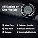 runtopia S1 Outdoor Running GPS Smart Watch with Heart Rate Monitor, GPS Tracking and Super Long Battery Life for Running, Biking, Walking, Fitness. Black GPS Watch for Android and iOS.