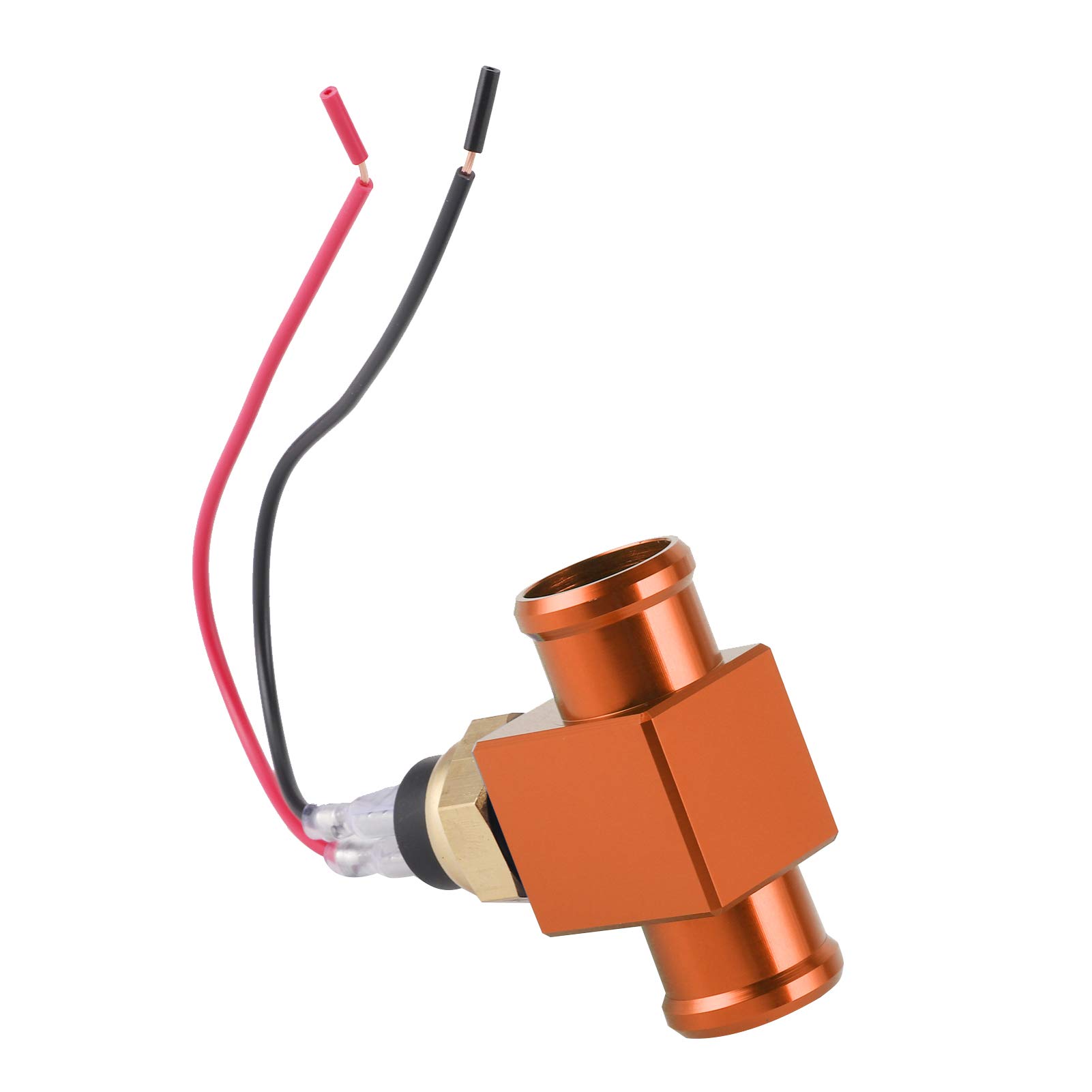 Interruptor De Temperatura Del Agua, Termostato Interruptor De Temperatura Del Agua Radiador Refrigerante Sensor De Temperatura Del Ventilador Para Motocicleta ATV Vehículo Todo Terreno(naranja)