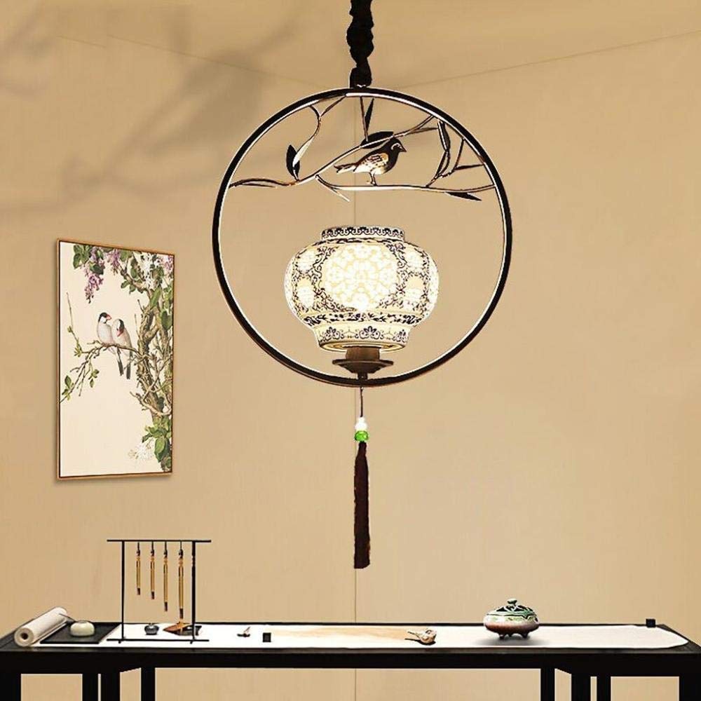 Lustre chinois oiseau pour balcon et restaurant moderne
