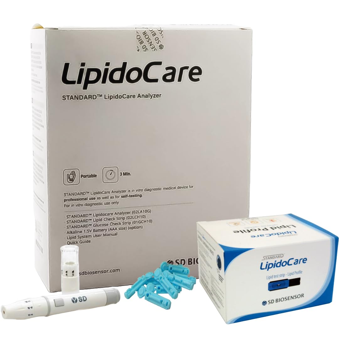 Meter + Lipid Profile Test Strips + Lancing Device and Lancets