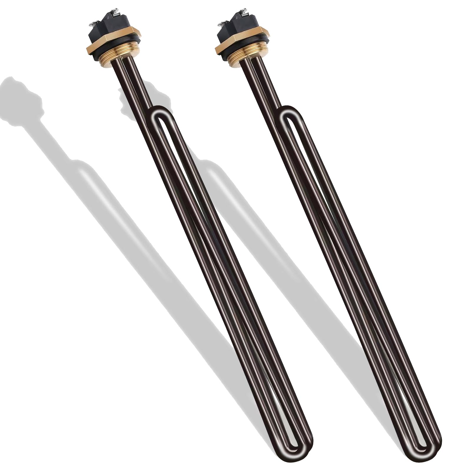 Dgqtrx 2pcs Titanium HE 90240 Water Heater Element Compatible with Eco 18,Eco 24,Eco 27,Eco 36 Tankless Water Heater,He90240 9000w Heating Element,He 80240,R004709024S,SGB-2903,HA-P004,HA-P005