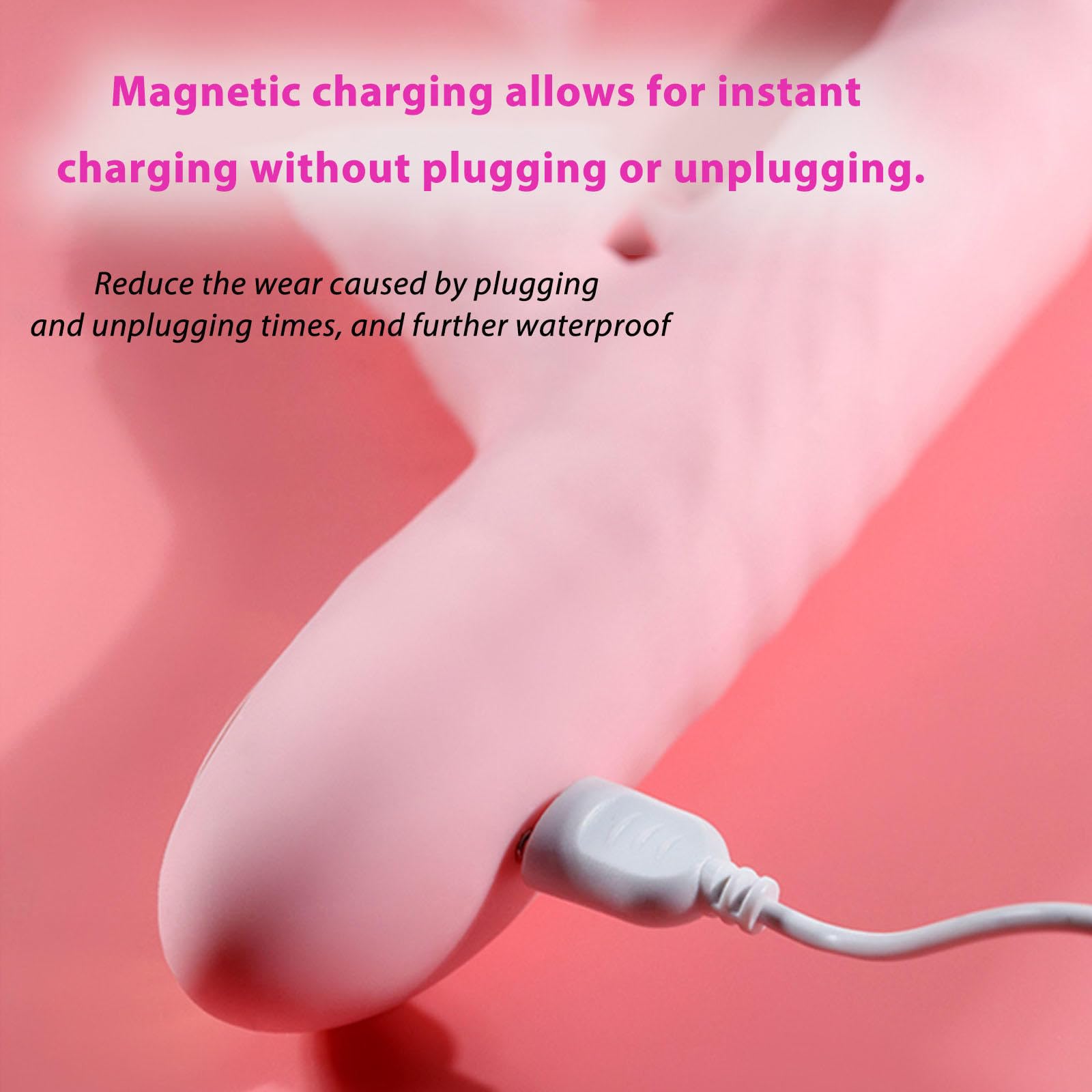 Vibratore G Spot Erotica Dildo Stimolatore Clitorideo può stimolare il punto G, Vibratoriper Sex Toys per Stimolatore Clitoride,Pink