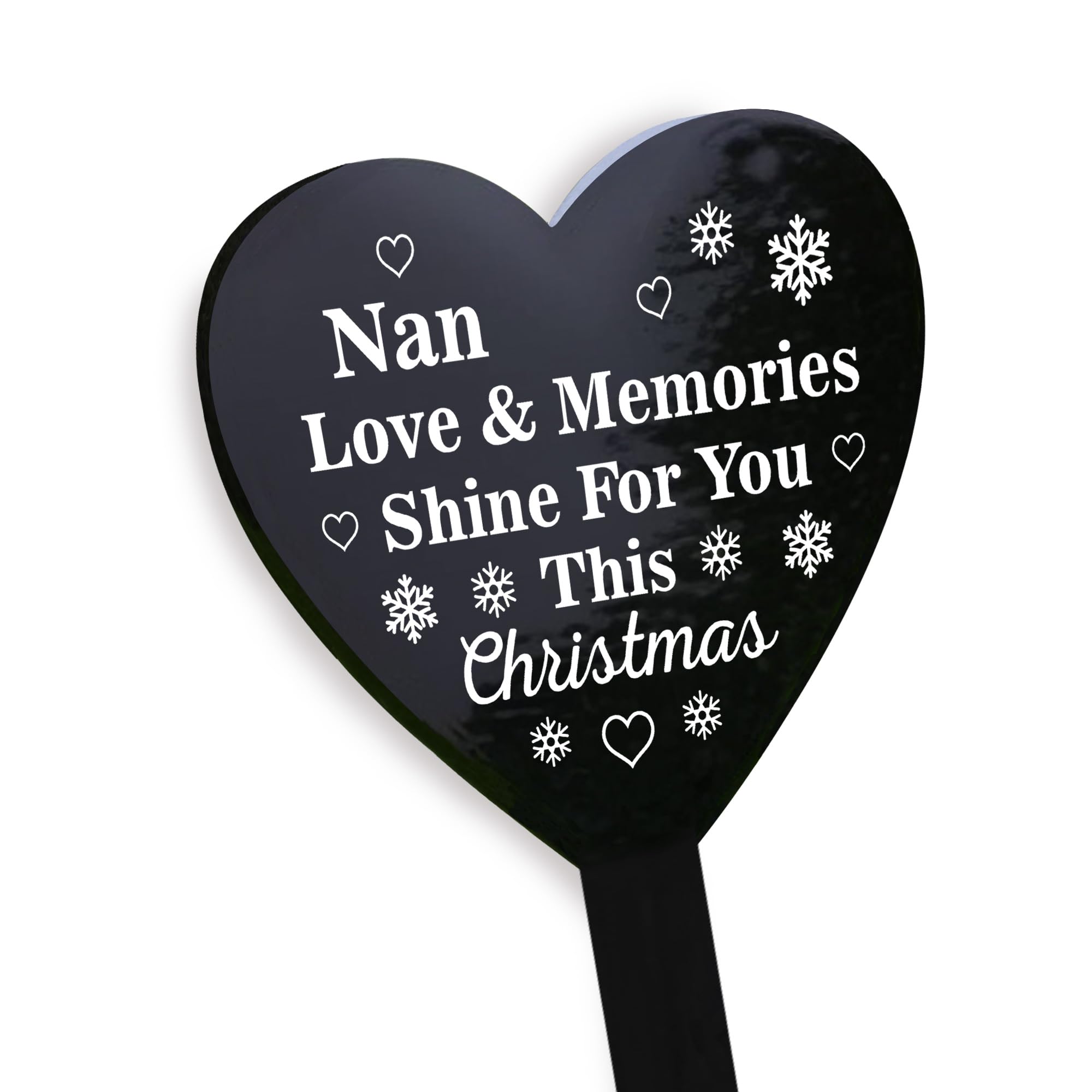 RED OCEAN Memorial Stake For Nan Grave Marker Christmas Memorial Gift For Nan In Memory Plaque Keepsake