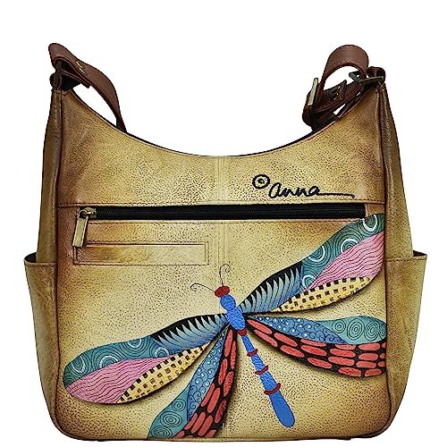 Anna by Anuschka Womens Zip-top Multi-compartment Tall Organizer Genuine Leather2