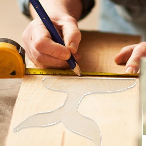 Miniatura 7 de Mikinona Plantilla para tabla de cortar charcutería, kit de plantillas de mango acrílico, guía de corte de precisión para tablas, fácil de diseñar