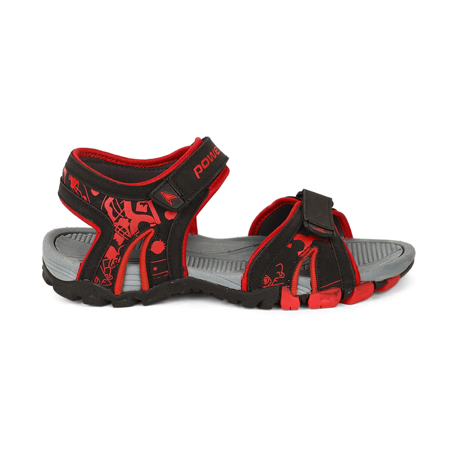 Bata Boys COSMOS Black Sports Sandals, (4616439)