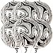 Big, White and Black Marble Balloons - 22 Inch, Pack of 6 | Large 360 Degree 4D Black and White Marble Balloons | Black Foil Balloons for Graduation Decorations 2023 | Marble Balloons Black and White