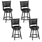 Bar Stools Set of 4, 360 Degree Swivel, 24