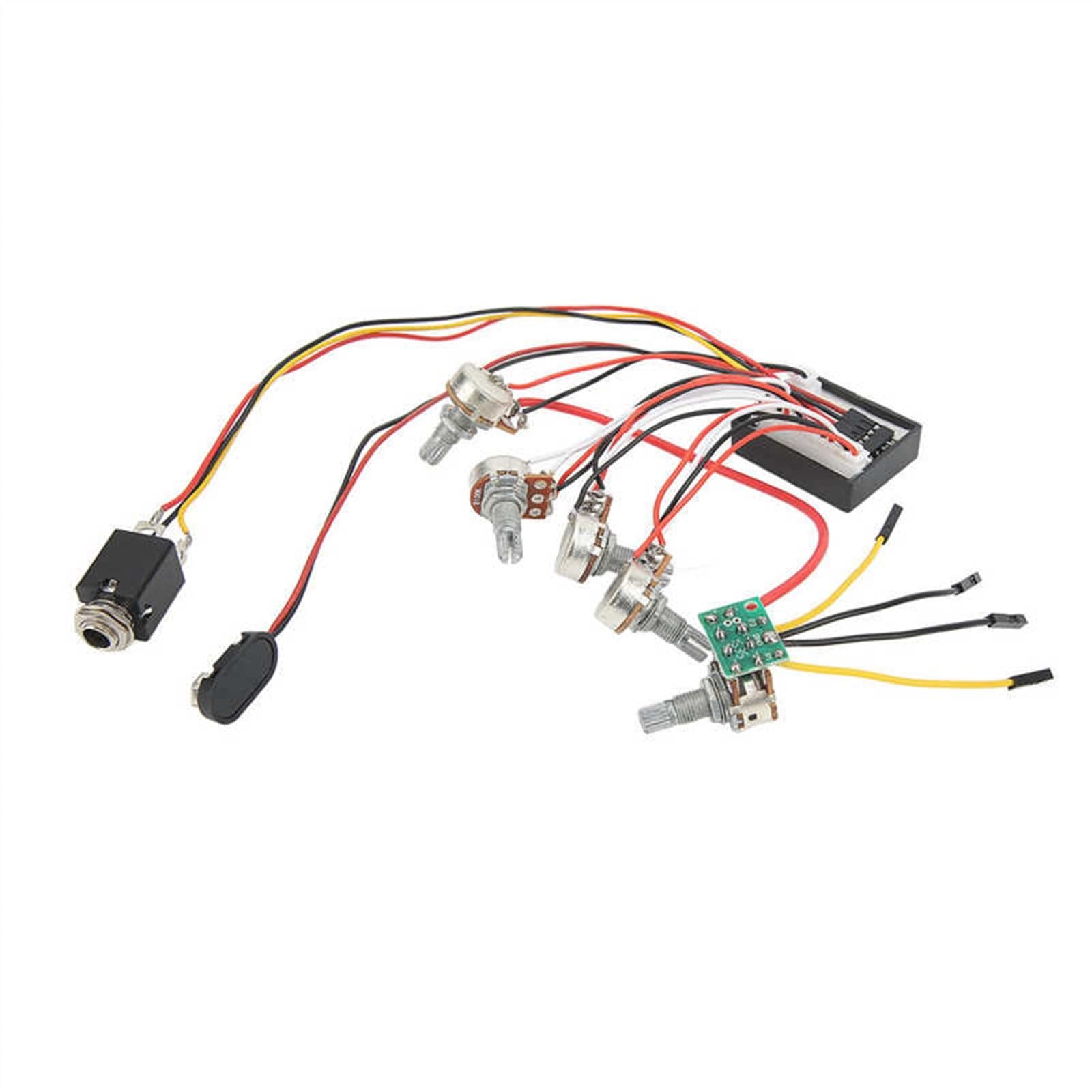 Juego de mazos de Cables de la Guitarra Kit De Cableado De Amplificador De 3 Vías Arnés De Cableado De Bajo De Guitarra Inteligente para Instrumentos Eléctricos
