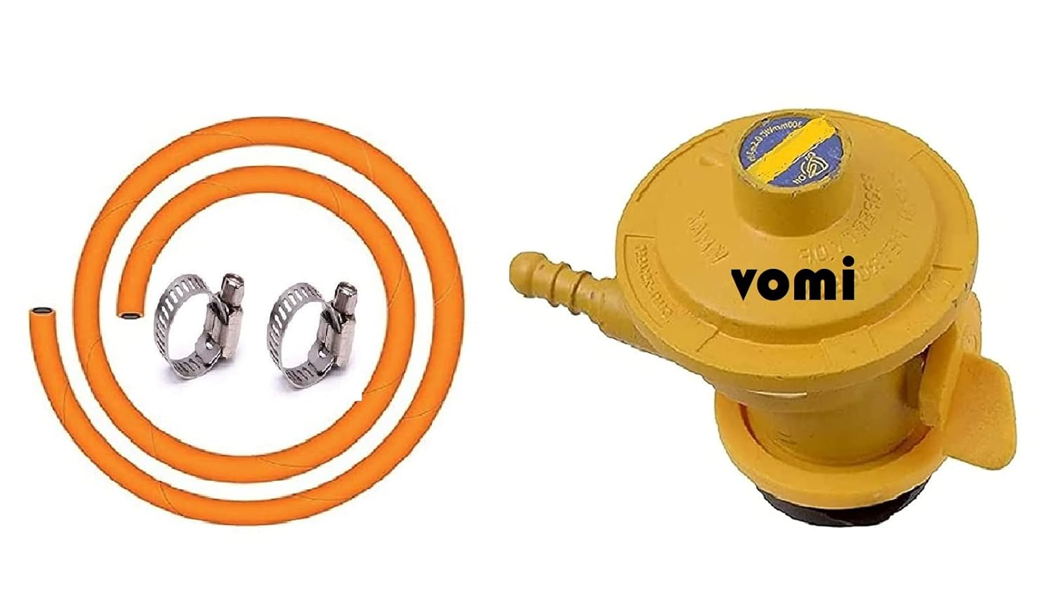 VOMI Gas Pipe Regulator Yellow Gas Regulator Aluminium Gas Adapter