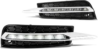 DNA MOTORING FL-ZTL-157-CH Fog Light Driver & Passenger Side Enhance visibility [Compatible with 11-16 Chevy Cruze]