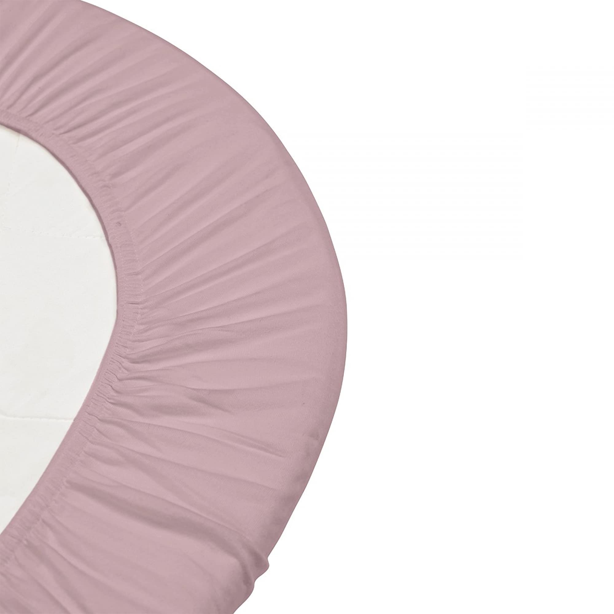 Leander prześcieradła z gumką - 2 sztuki do łóżeczka dziecięcego Leander + łóżeczko niemowlęce Linea + Luna łóżeczko dziecięce 120 x 60 cm - kolor: dusty rose