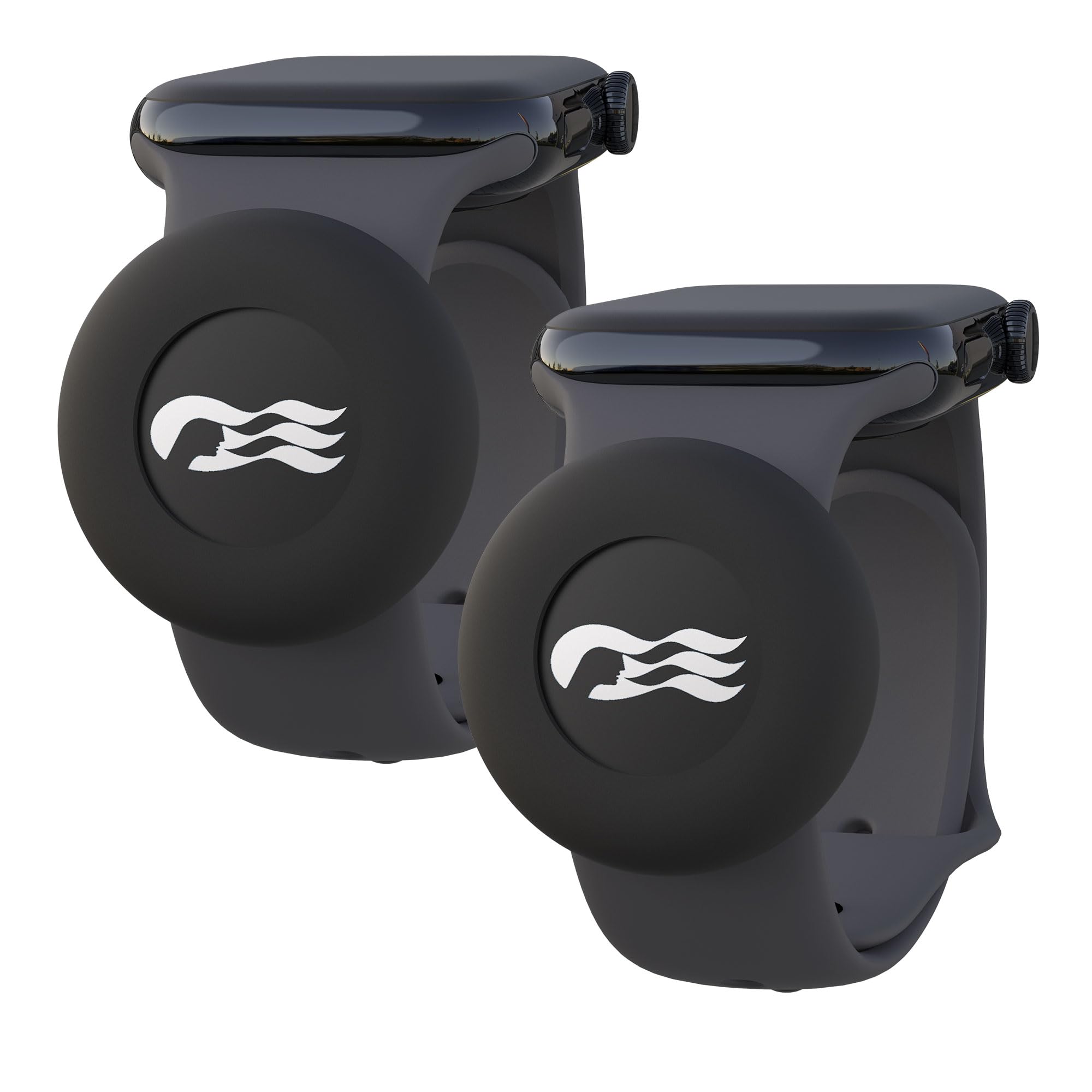 Photo 1 of [2 Pack] Princess Cruise Medallion Watch Adapters Holder for Carnival Medallion (2024, 2025,2026),Silicone Accessory Fits Watch Wristbands 0.8-1.1, Also for Apple AirTag Cat Collar Holder, Black