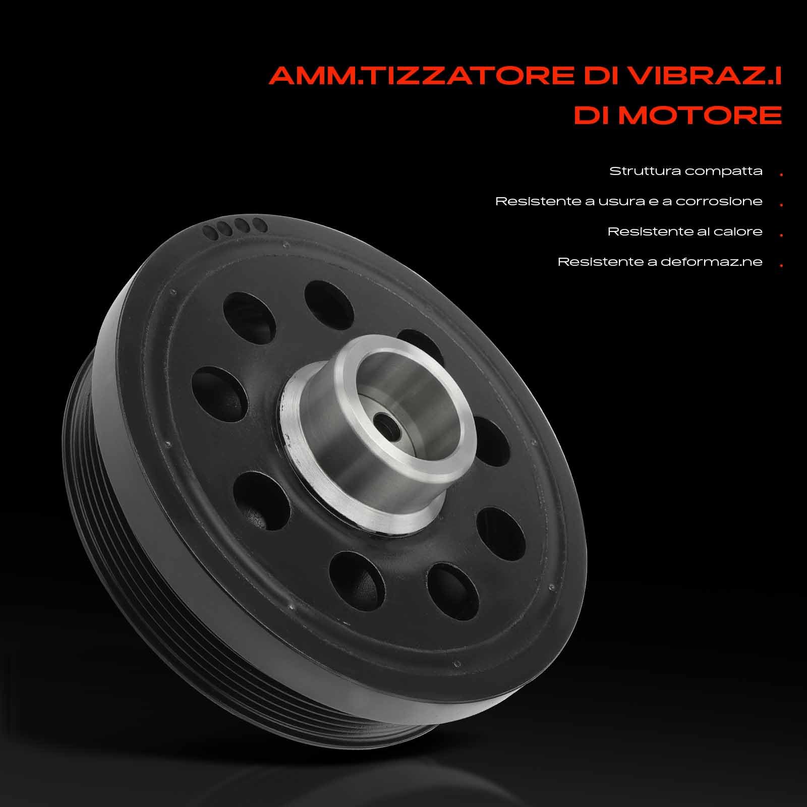 Frankberg Puleggia albero motore compatibile con 1 F20 116-120 2.0L 2010-2019 3er E90 316-320 2.0L 2007-2011 5er F10 518-520 2.0L 2009-2016 Replacee. # 1122 38512072