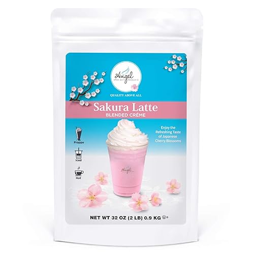 Miniatura 5 de Sakura Latte Blended Crème de Angel Specialty Products 2 libras 22 porciones
