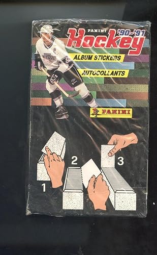1990-91 Panini Hockey Album Stickers Wax Pack Box Set 1991 Autocollants NHL