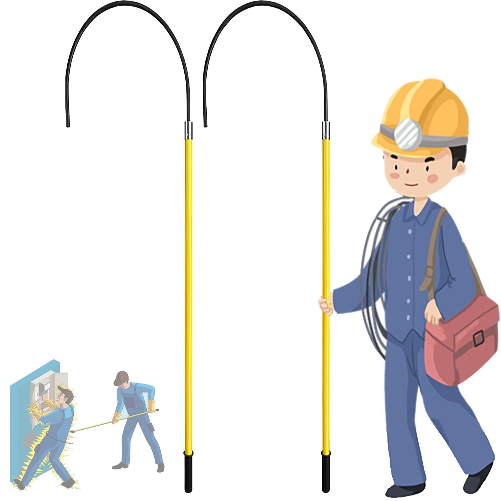 Tige de sauvetage isolée portable pour la sécurité des chantiers