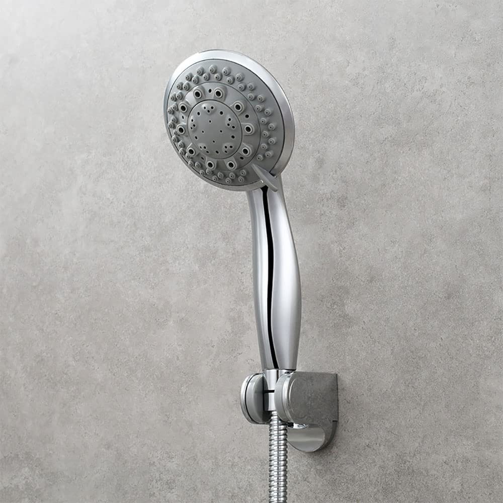 Soffione doccia, soffione doccia portatile per uso domestico per bagno, soffione doccia portatile a cinque velocità, argento | Leroy Merlin