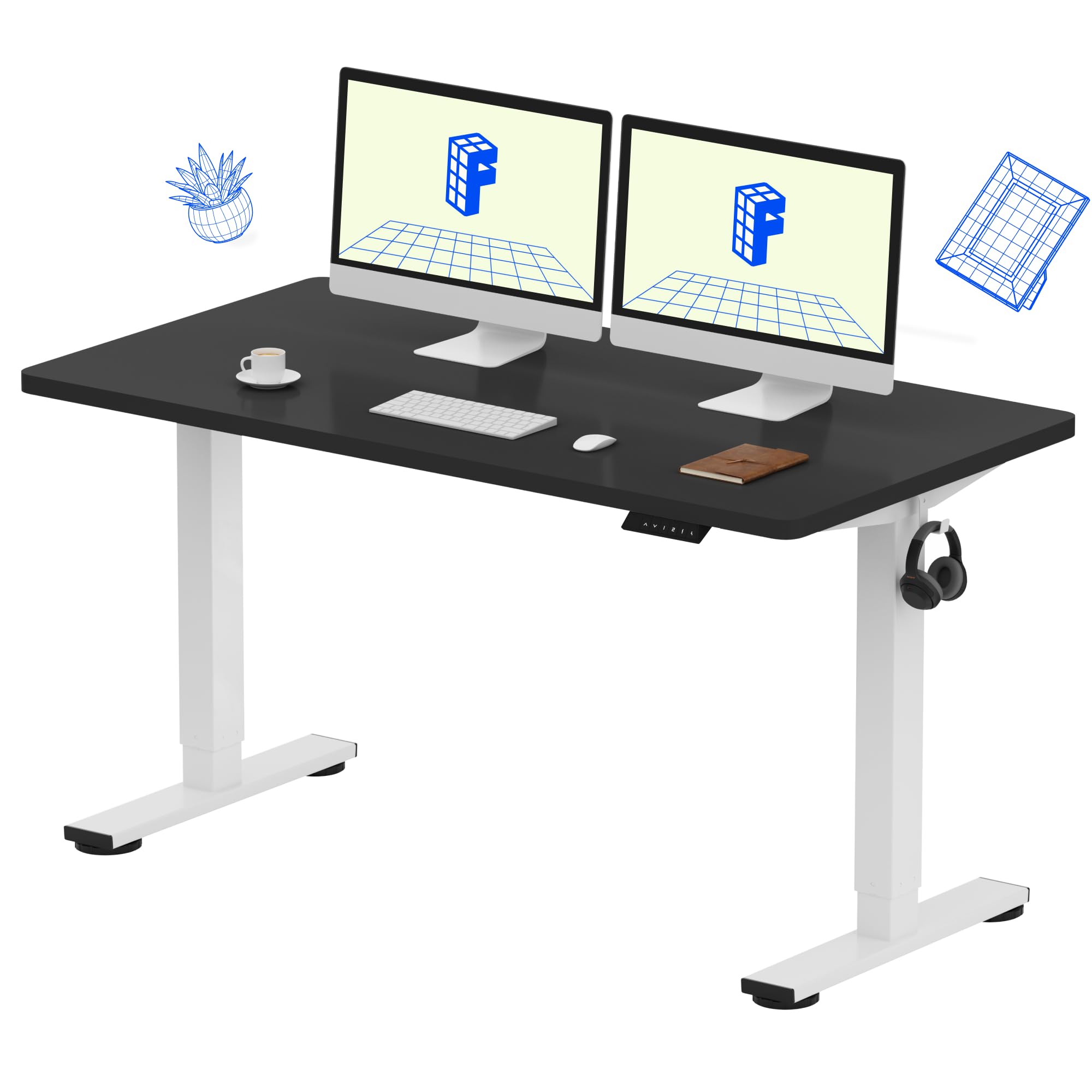 Amazon.com: FLEXISPOT EN1 One-Piece Standing Desk with 1-Inch