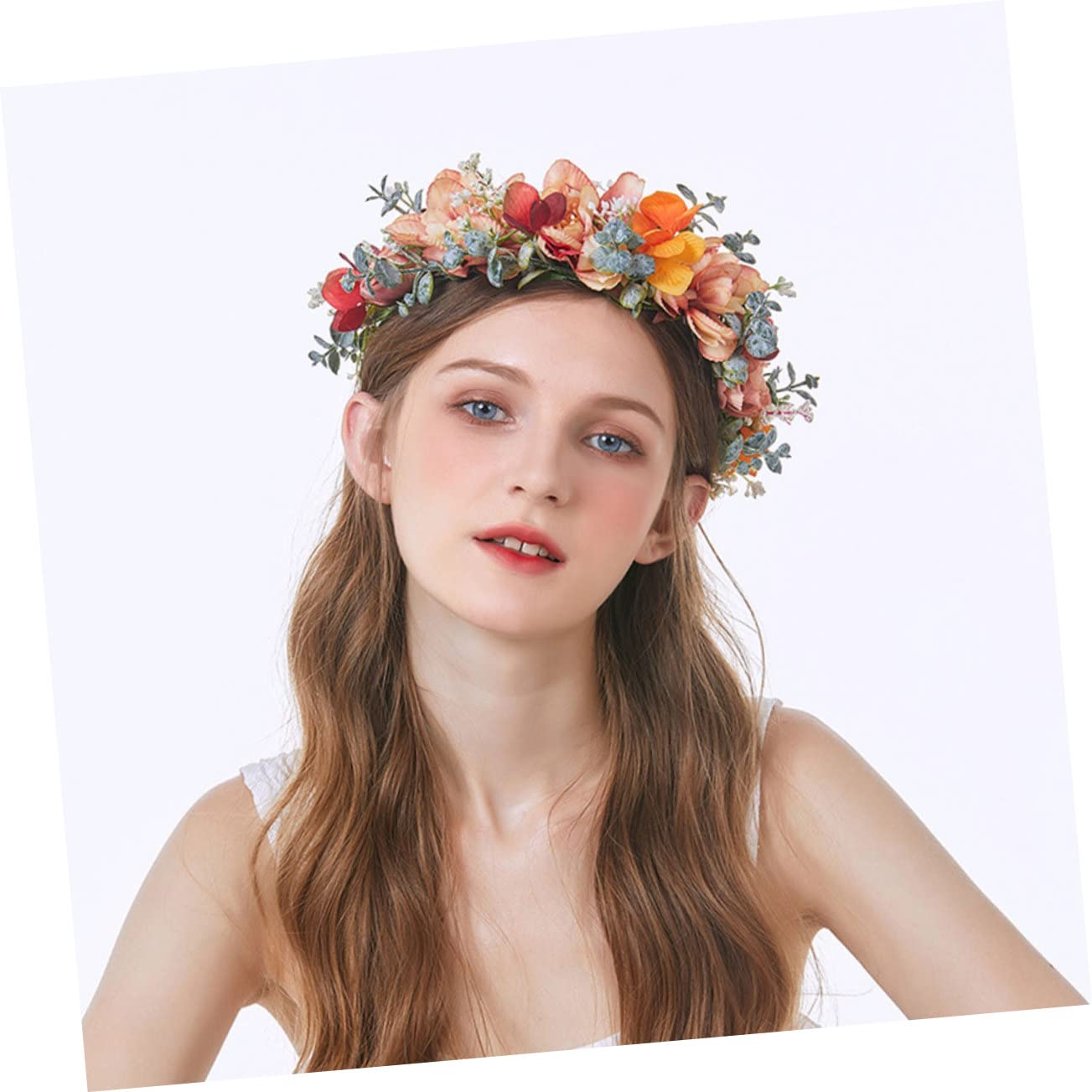 FOMIYES 4stücke Farbige Blumenkranz Haarschmuck Für Einstellbares Haarband Für Hochzeiten Und Festivals Boho-stil Vielseitig Einsetzbar Perfektes Accessoire Für Brautjungfern Und